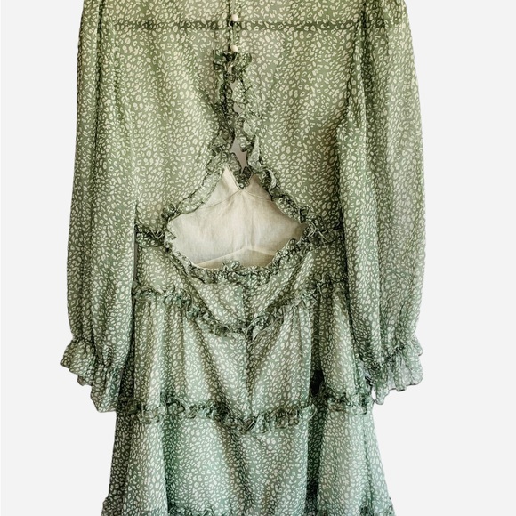 L-LA V Neck Mini Dress Sz S - Picture 3 of 10